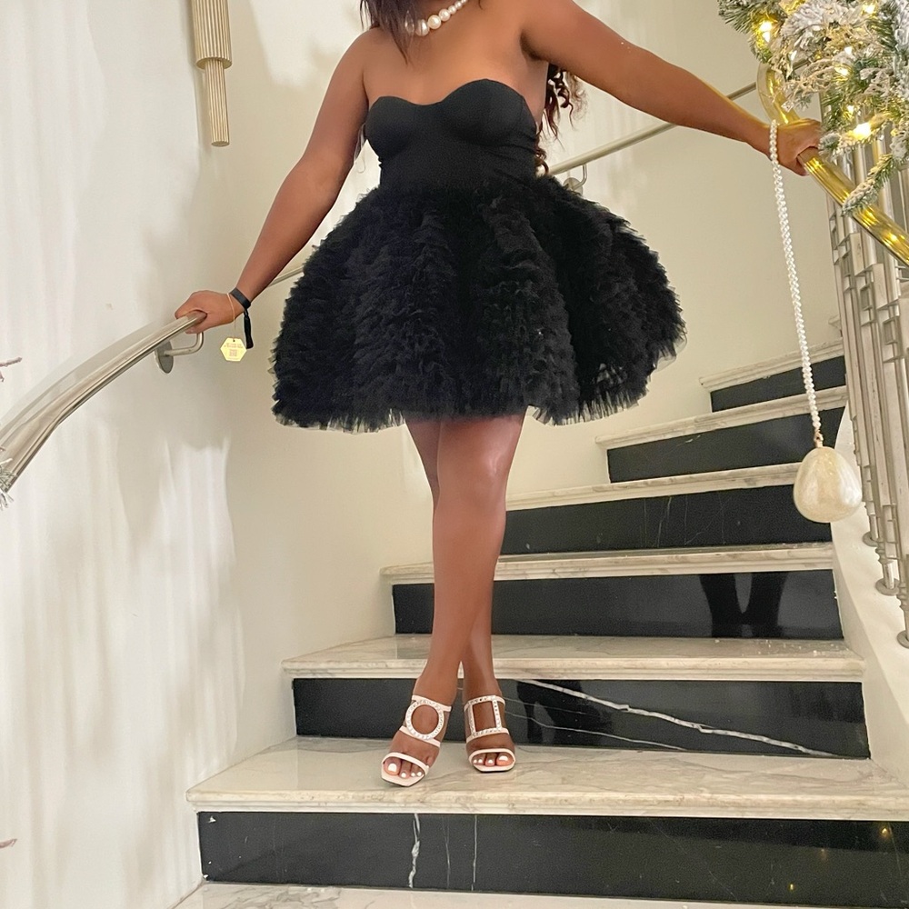 Gorgeous skater ruffle dress